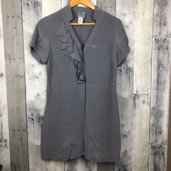 Anthropologie Tops - Tabitha Silk Ruffle Tunic Top